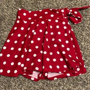 polka dot skort